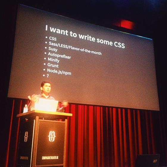CSS Day 2015 Stephen Hay: "I want to write some css" | photo-credit: Paul Robert Lloyd